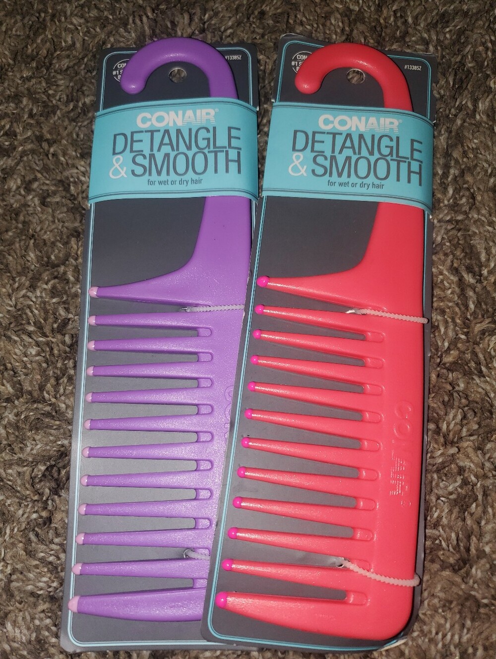 Detangle & Smooth Wide-Tooth Comb - 2pk